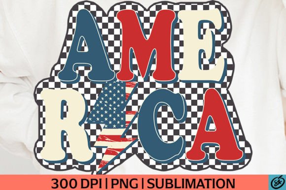 America July 4th PNG Sublimation