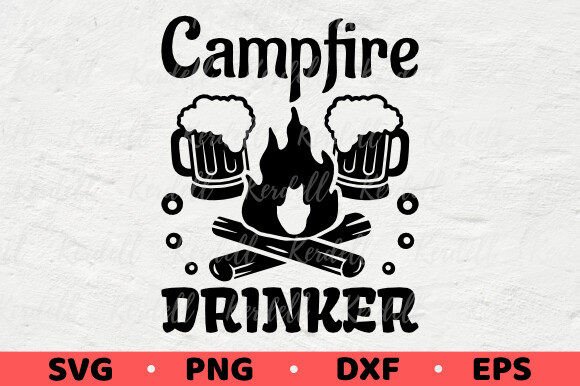 Campfire Drinker: Beer Camping Drinking