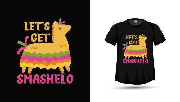 Cinco De Mayo Lama Unicorn Tshirt Design