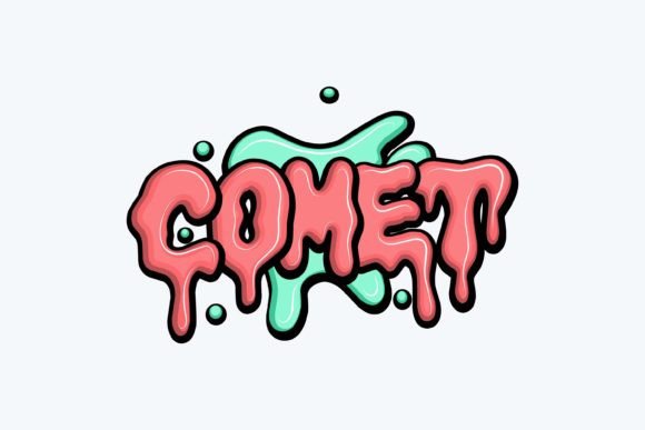 Comet: Graffiti Lettering for Embroidery