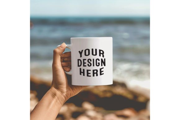 Girl Holding Mug Mockup Review