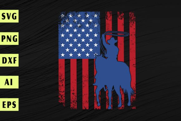 Rodeo Team Roping Distressed Grunge