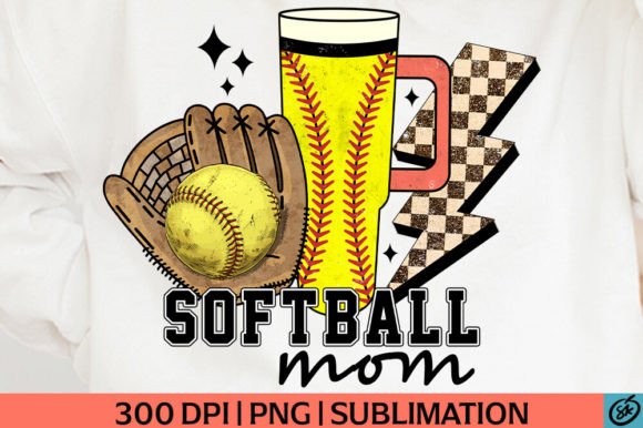 Softball Mom PNG Sublimation